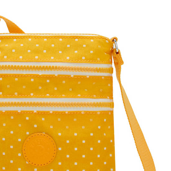 Kipling Alvar Extra Small Printed Mini Tassen Geel | België 1901XY